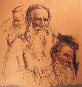 Ilya Repin Repin-s  pencil sketch oil painting